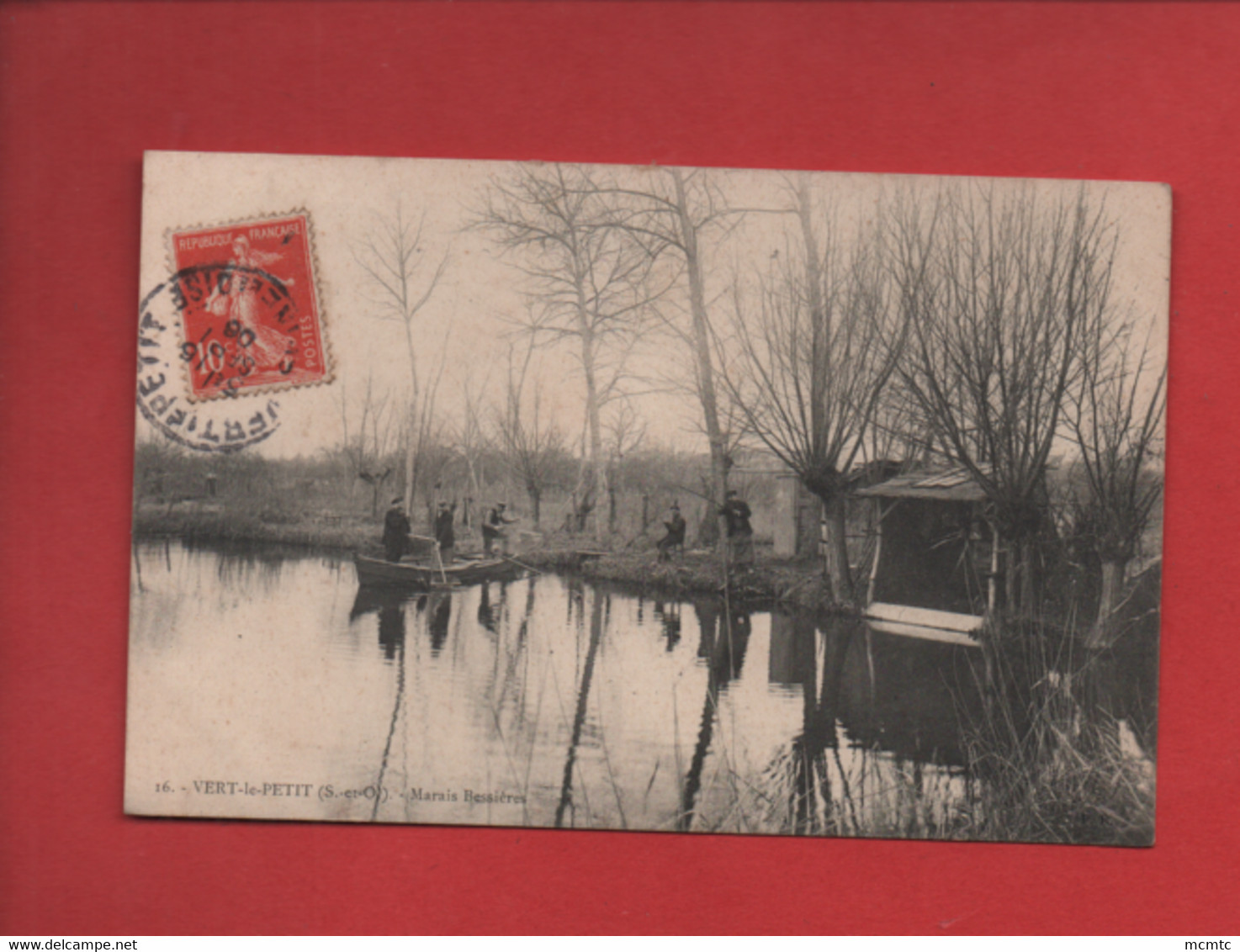 CPA  - Vert Le Petit -(S.-et-O.) - Marais Bessières ( Pêche , Pêcheurs ) - Vert-le-Petit