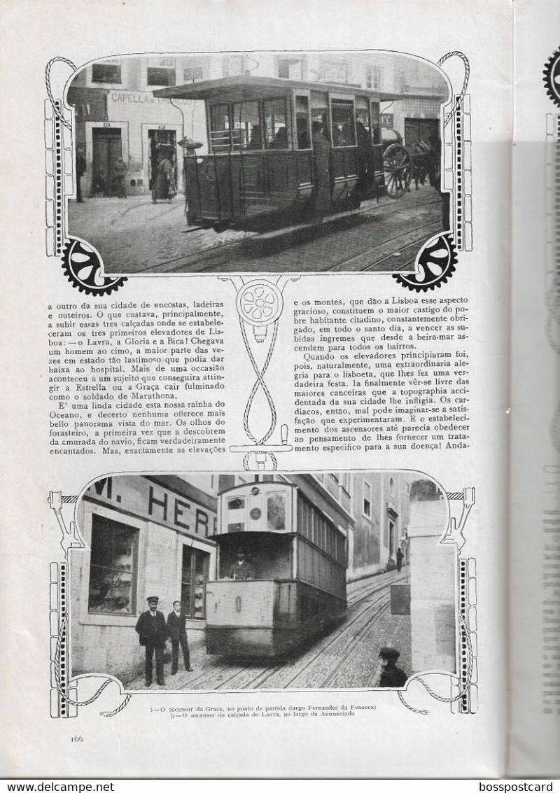Lisboa - Tramway - Caminho De Ferro - Railway - Ilustração Portuguesa Nº 155, 1909 - Portugal - Informaciones Generales