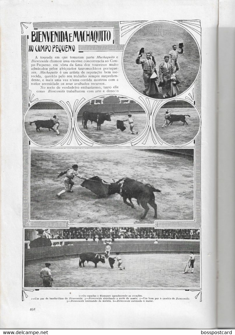 Moçambique - Corrida - Toros - Tourada - Teatro - Ilustração Portuguesa Nº 217, 1910 - Portugal - Testi Generali