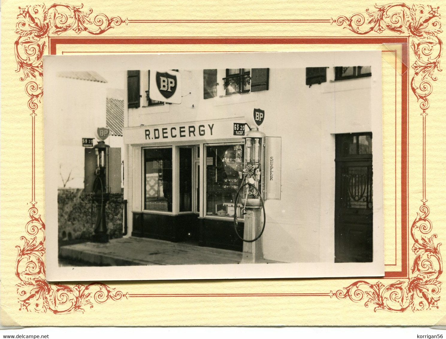 PONTIVY ** R. DECERGY **BP POMPE A ESSENCE ** CARTE PHOTO ** - Pontivy