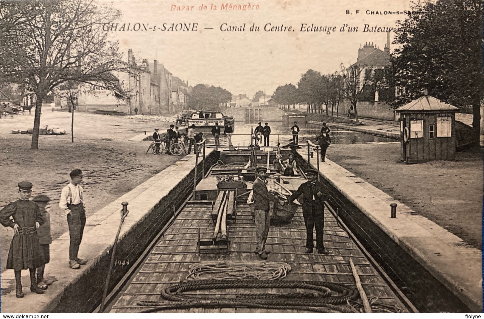 Chalon Sur Saône - Canal Du Centre - éclusage D’un Bateau - Péniche Batellerie - Chalon Sur Saone