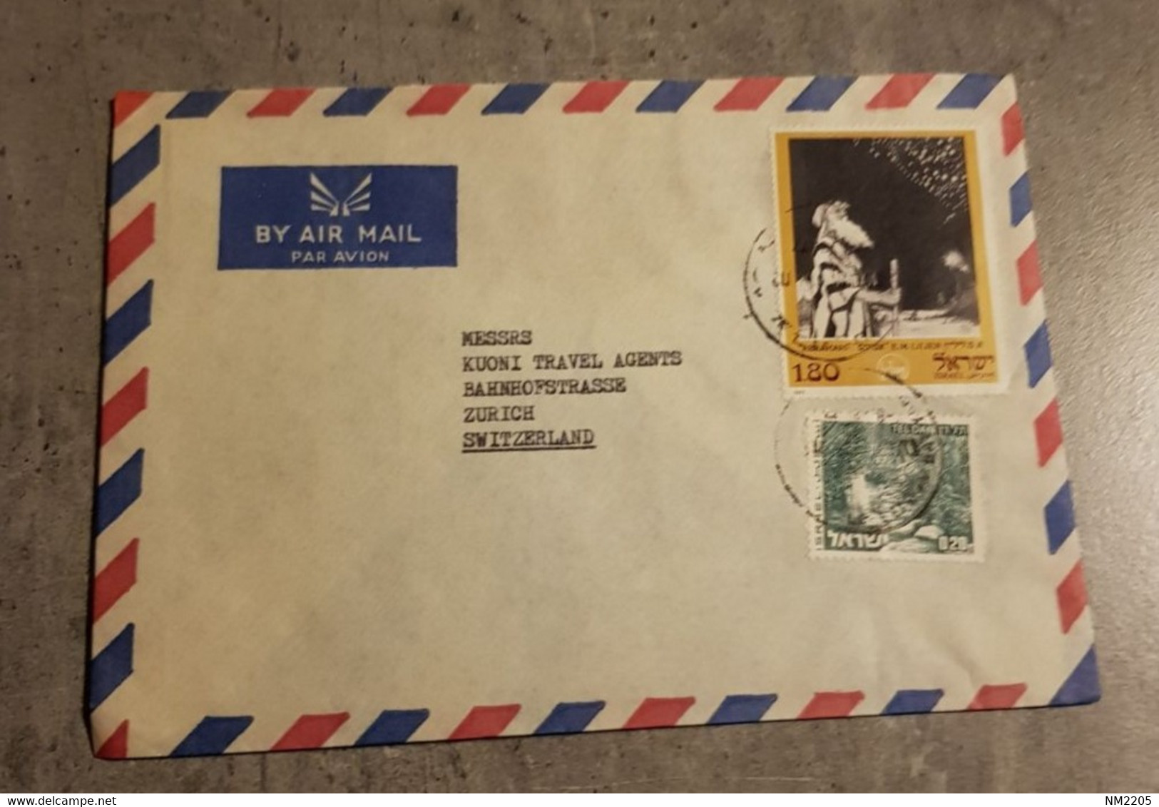ISRAEL ENVELOPPE LETTER COVER CIRCULED SEND TO SWITZERLAND - Airmail