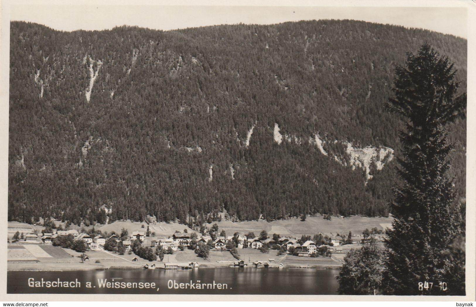 KARNT139  -- GATSCHACH  A- WEISSENSEE  -- OBERKARNTEN  --  1935 - Weissensee