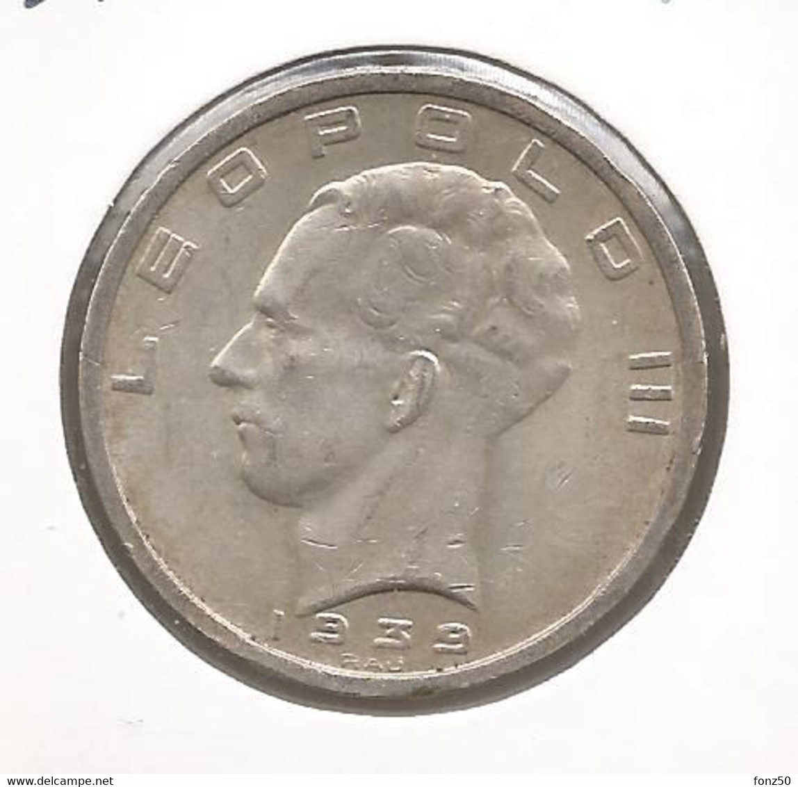 LEOPOLD III * 50 Frank 1939 Frans/vlaams  Pos.B * Nr 10492 - 50 Francs