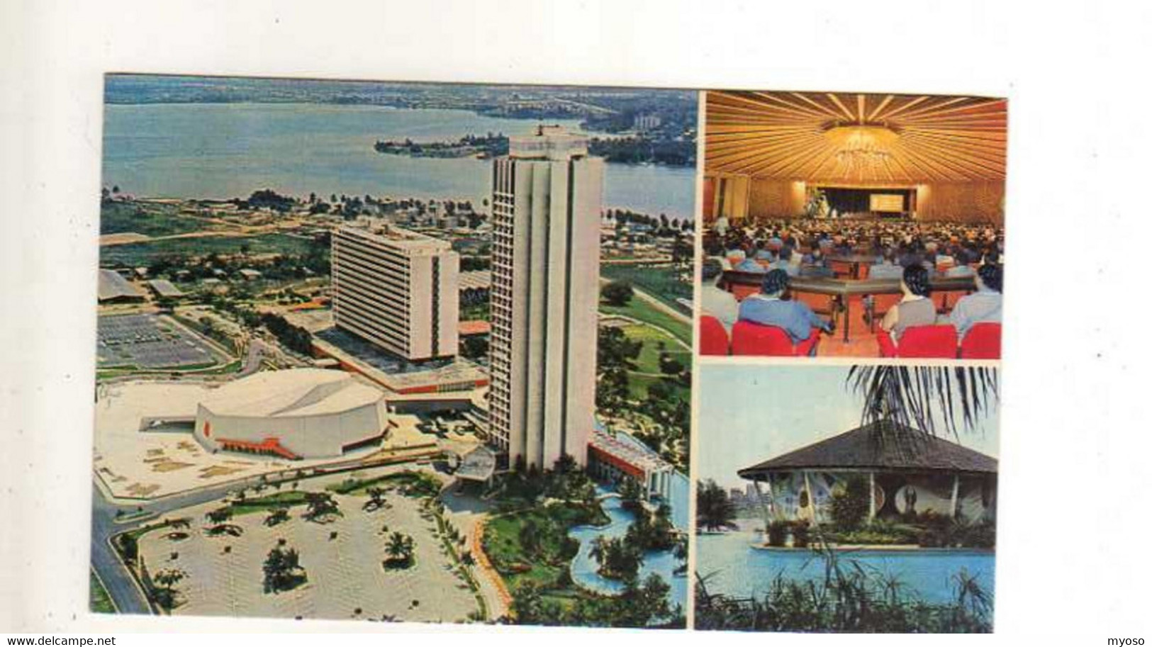 ABIDJAN Hotel Ivoire Intercontinental Et Palais Des Congres Hoyphouet Boigny, Format 17x10 Cm - Côte-d'Ivoire