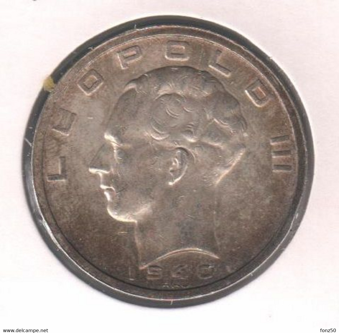 LEOPOLD III * 50 Frank 1940 Frans/vlaams  Pos.B * * Nr 10518 - 50 Frank