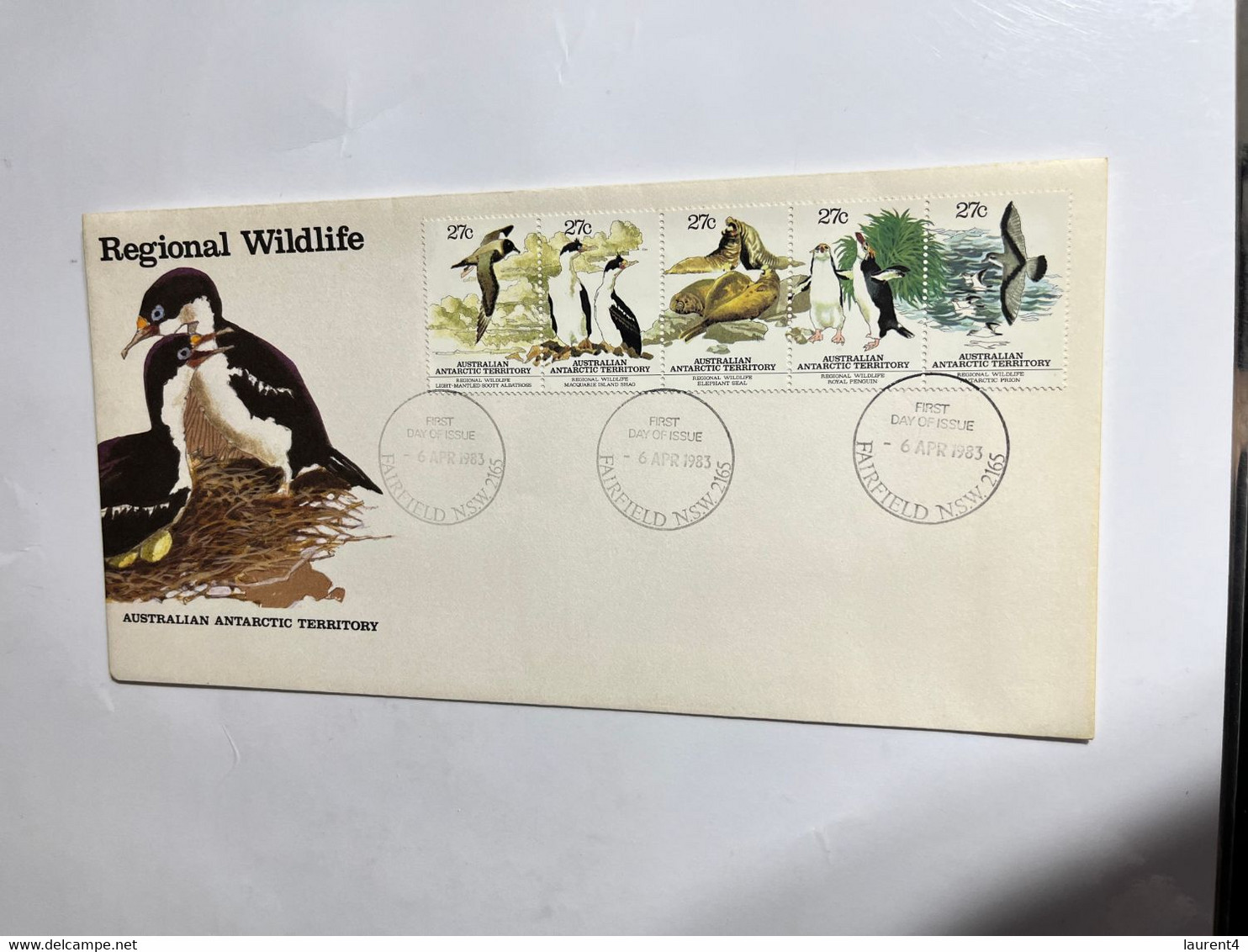 (1 M 32) Australia FDC AAT - 1983 - Regional Wildlife (light Toning) - FDC