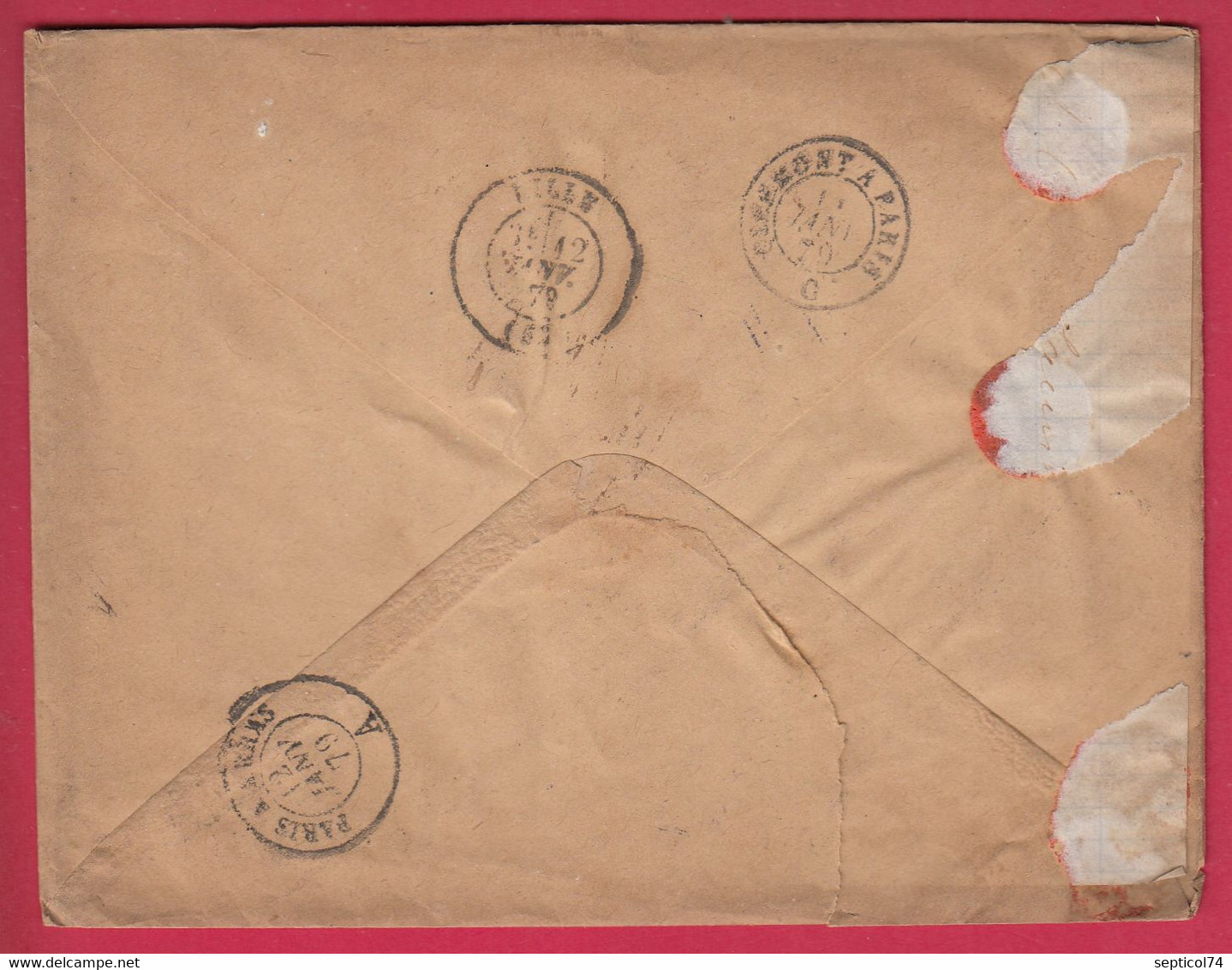 N°71 75 CUSSET ALLIER RECOMMANDE POUR LILLE NORD TAXE MANUSCRIT 2 ?? 1879 LETTRE COVER - 1877-1920: Periodo Semi Moderno