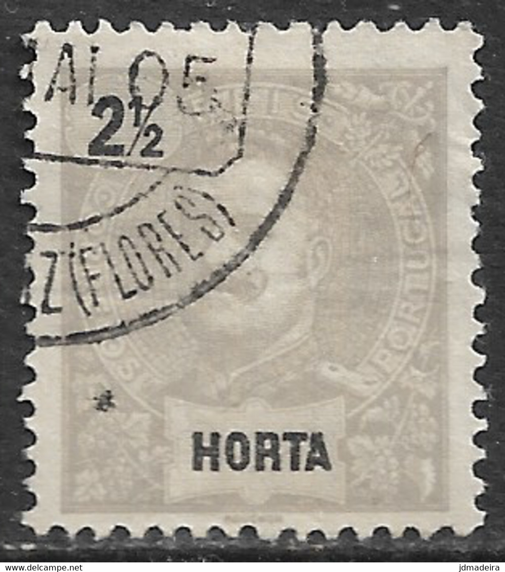 Horta – 1897 King Carlos 2 1/2 Réis Used Stamp - Horta
