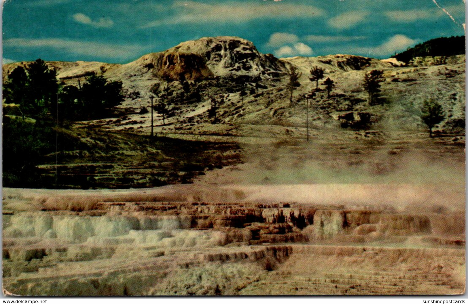 Wyoming Yellostone National Park Opal Terraces 1954 - Yellowstone