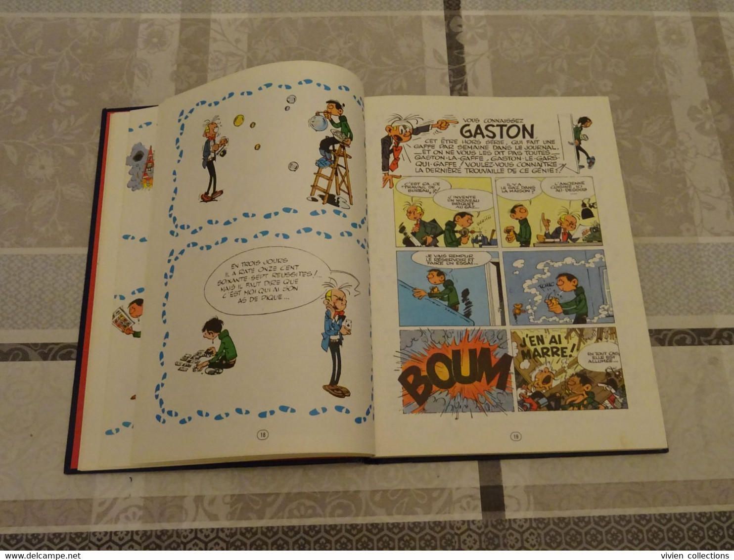 Franquin Gaston Lagaffe bd reliée N° 1 Dupuis Rombaldi en bon état 224 pages