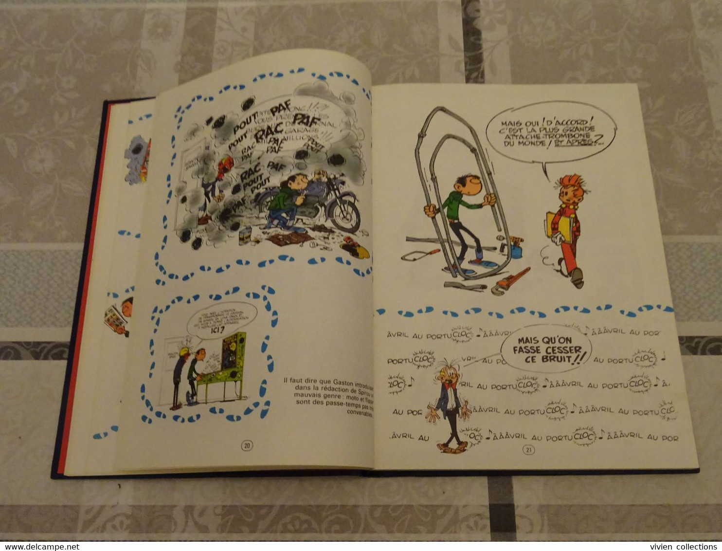 Franquin Gaston Lagaffe bd reliée N° 1 Dupuis Rombaldi en bon état 224 pages