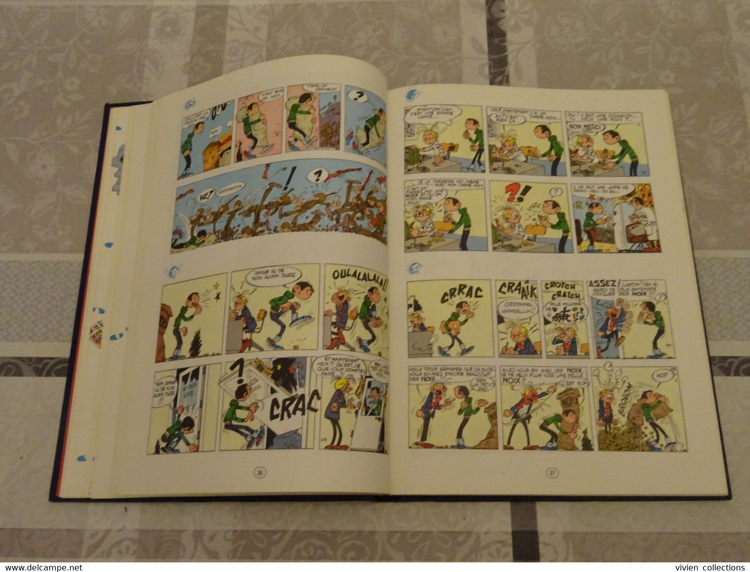 Franquin Gaston Lagaffe bd reliée N° 1 Dupuis Rombaldi en bon état 224 pages