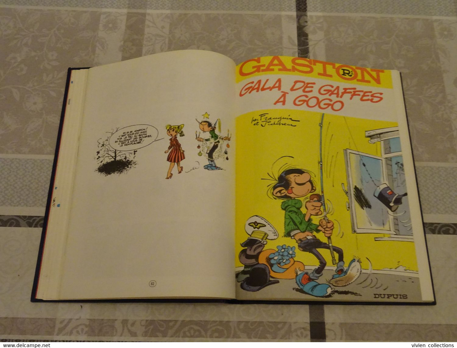 Franquin Gaston Lagaffe bd reliée N° 1 Dupuis Rombaldi en bon état 224 pages