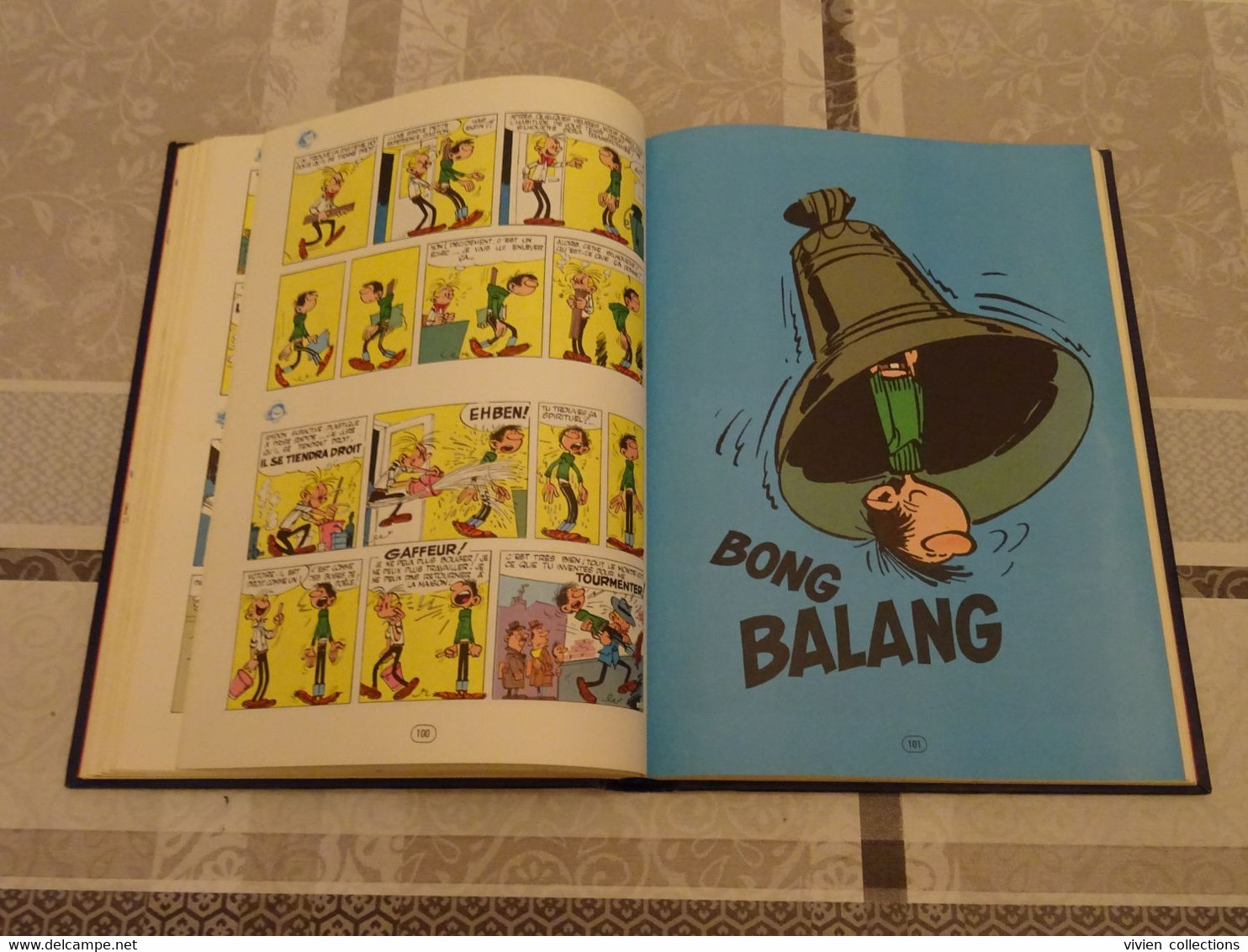 Franquin Gaston Lagaffe bd reliée N° 1 Dupuis Rombaldi en bon état 224 pages