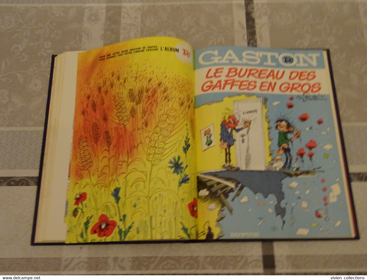 Franquin Gaston Lagaffe bd reliée N° 1 Dupuis Rombaldi en bon état 224 pages