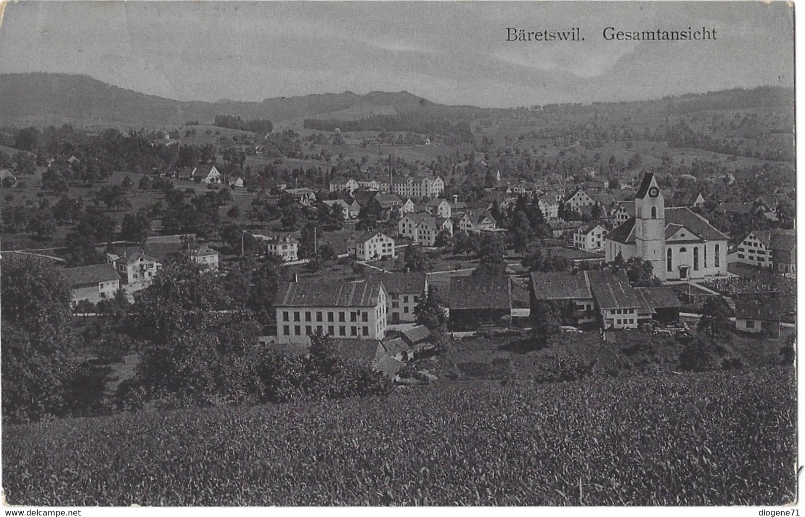 Bäretswil Gesamtansicht 1912 - Bäretswil