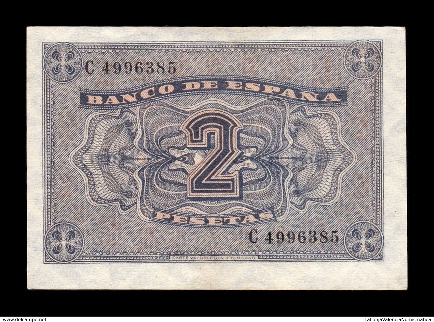 España Spain 2 Pesetas Cathedral Of Burgos 1938 Pick 109 Serie C T. 385 EBC/+ XF/+ - 1-2 Peseten