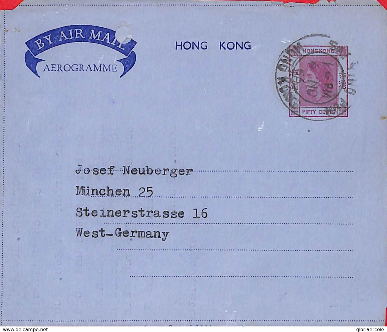 Aa6792 - HONG KONG - POSTAL HISTORY - Stationery AEROGRAMME From SAY YING PUN 1966 - Interi Postali