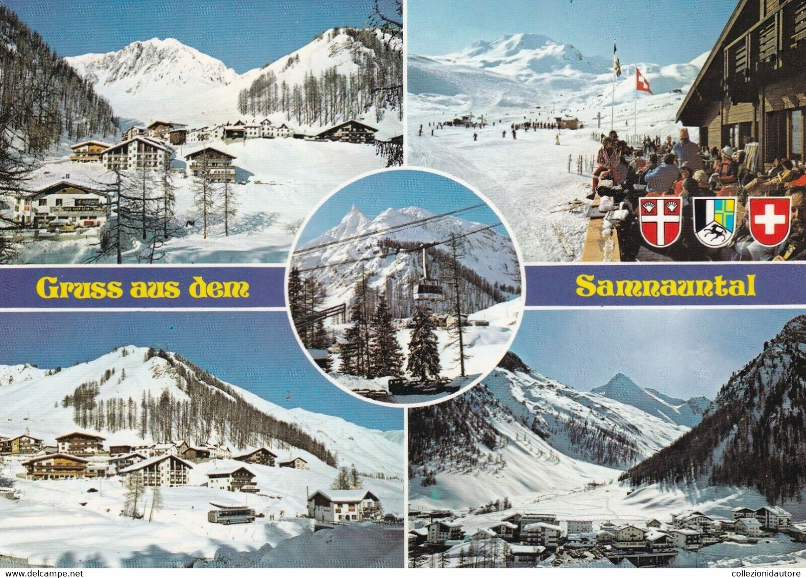 SWITZERLAND - GRUSS AUS DEM SAMNAUNTAL - CARTOLINA FG SPEDITA NEL 1987 - VEDUTINE - Samnaun