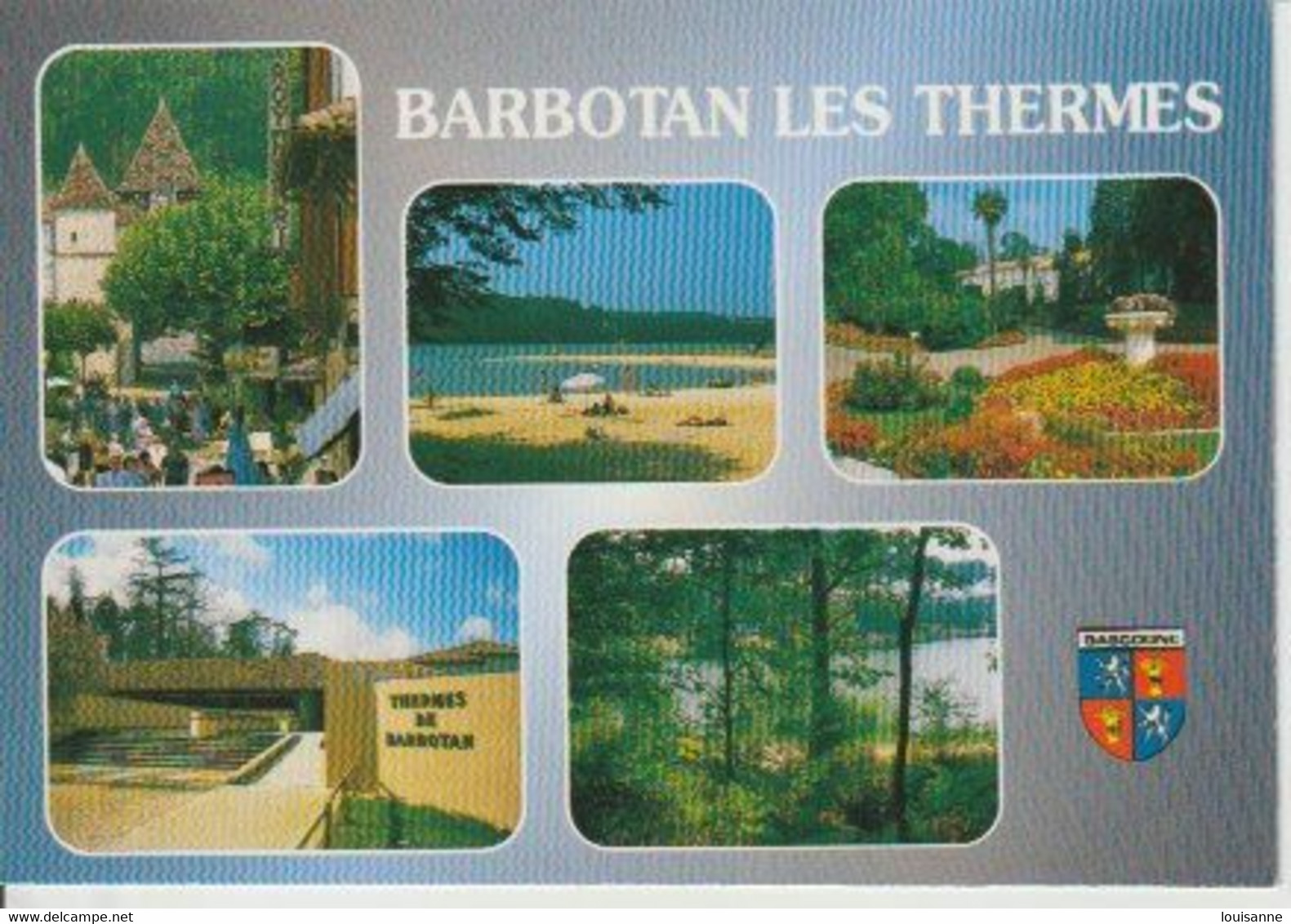 BARBOTAN  LES  THERMES  ( 32 )  C  P  M    5  VUES  DIVERSES   ( 22 / 11 / 83  ) - Barbotan