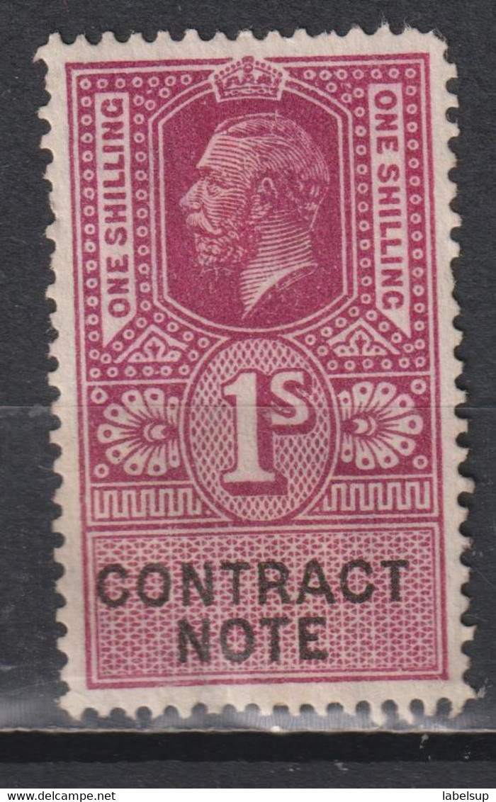 Timbre Neuf De Grande Bretagne De 1931 Fiscal One Shilling - Revenue Stamps