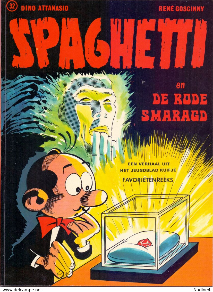 Strips Strip Album - Spaghetti En De Rode Smaragd - Dino Attanasio - René Goscinny - 1974 - Otros & Sin Clasificación