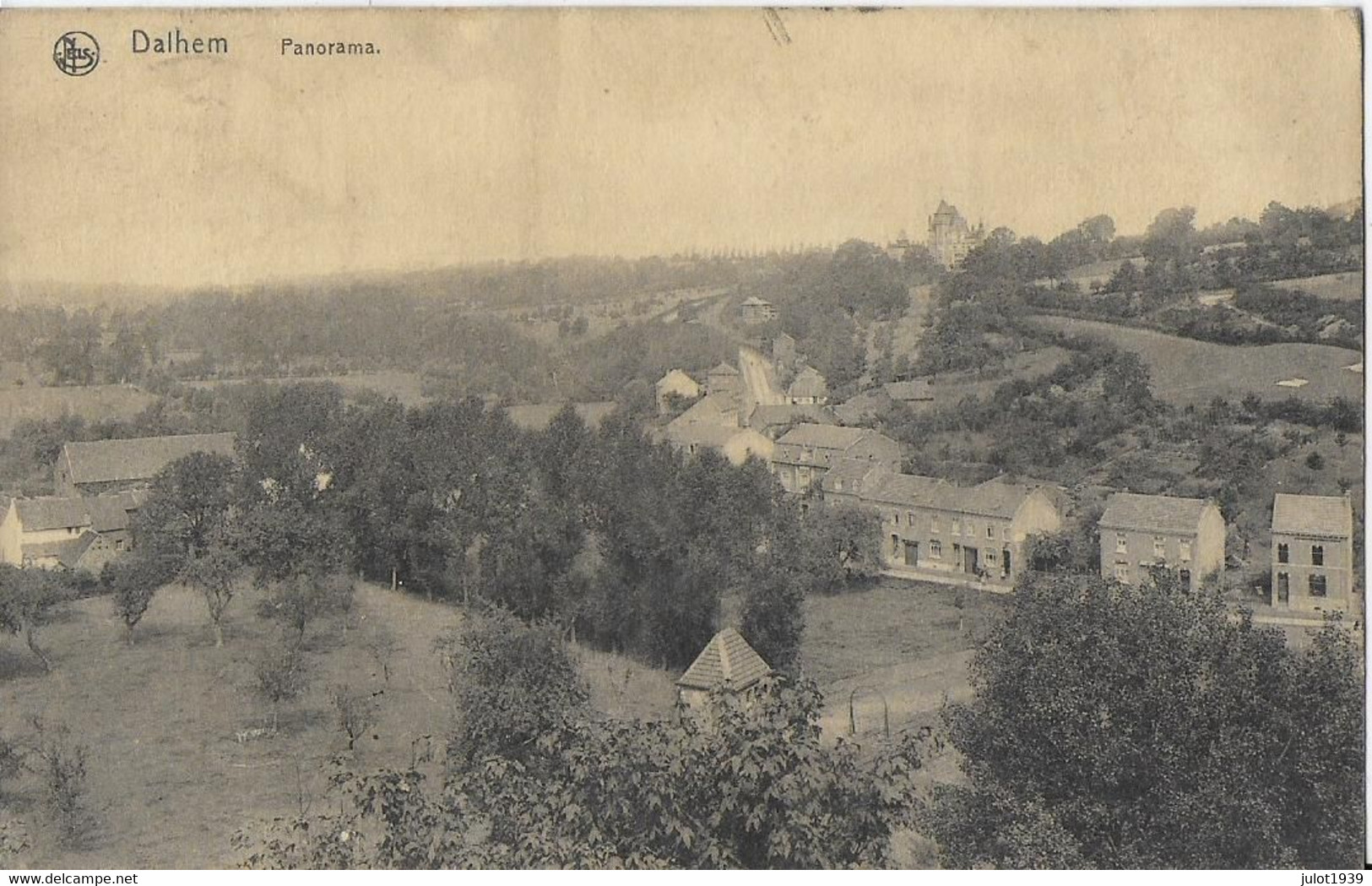 DALHEM ..-- Panorama . 1919 Vers VILLACOULLAY?? , FRANCE ( Mr Marcel GONON , AVIATION MILITAIRE ) . Vverso . - Dalhem