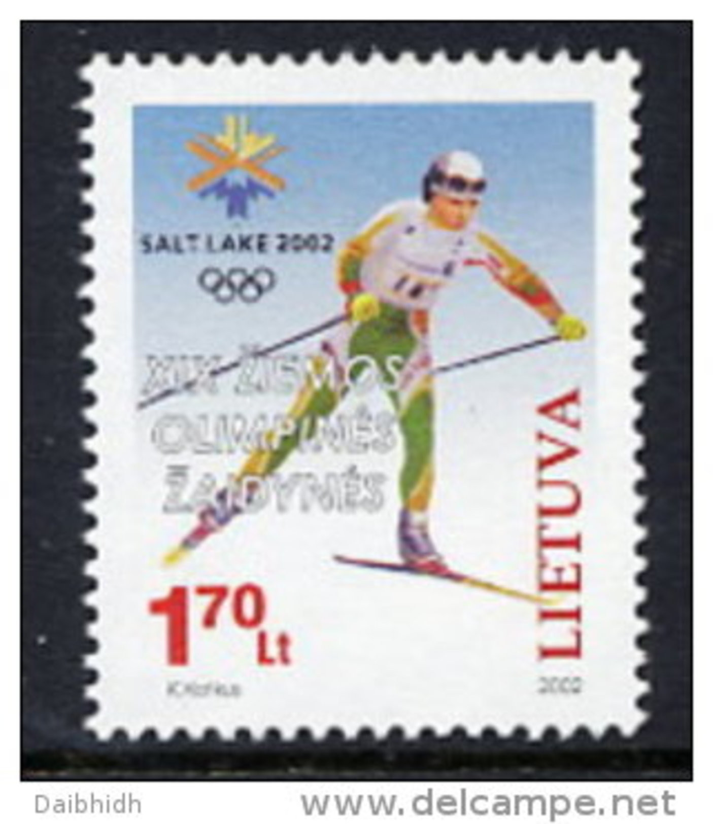 LITHUANIA 2002 Winter Olympics MNH / **.  Michel 780 - Litauen