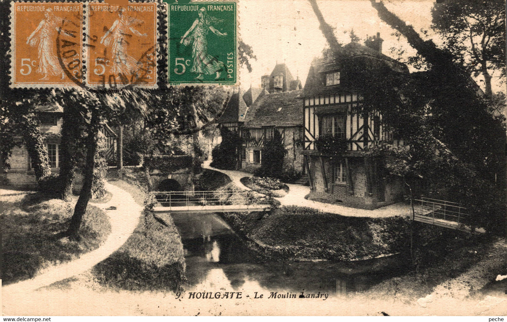 N°99376 -cpa Houlgate -le Moulin Landry- - Water Mills