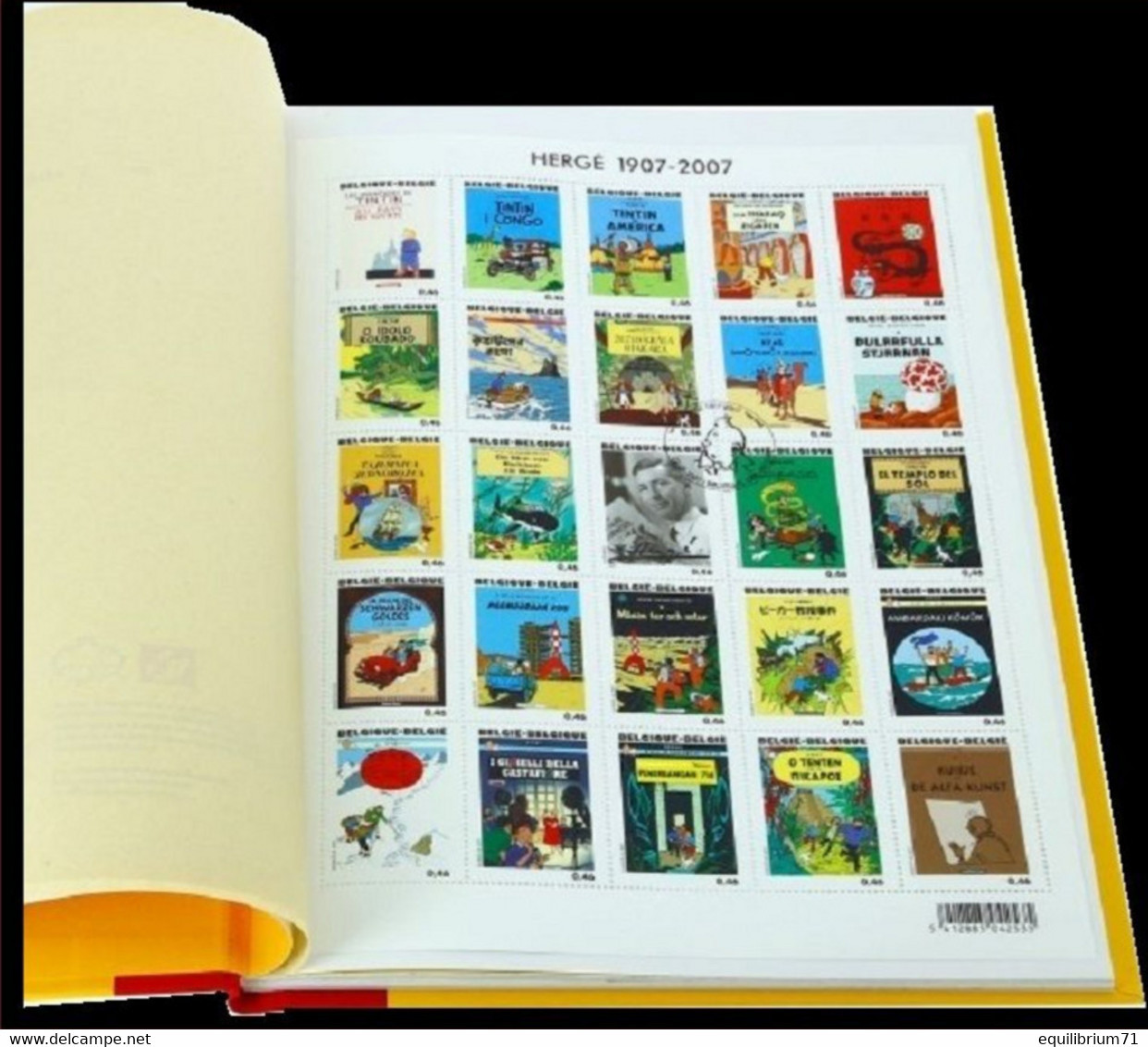 25 Timbres à La Une / Hergé In 25 Zegels - Kuifje / Tintin - Milou / Bobbie - Édition Limitée / Beperkte Editie - Motive