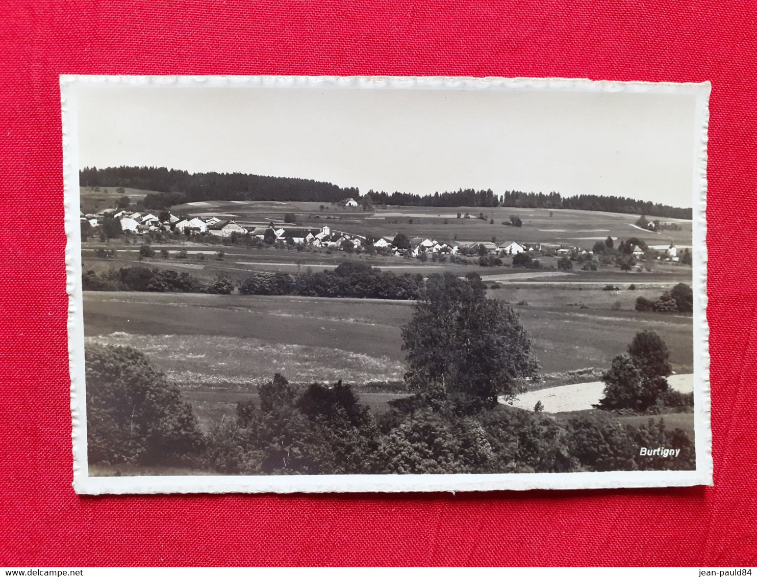 Lot 4 Cpa BURTIGNY Suisse Le Temple, La Route De Rolle, Vue Générale, Le Tir Et La Dôle. - Burtigny