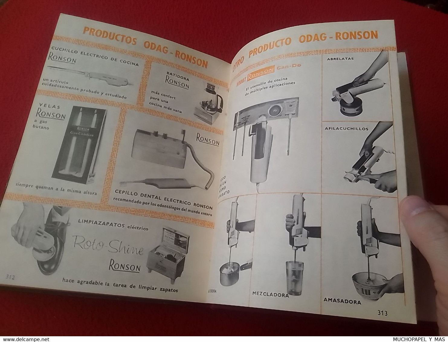 LIBRO RECETARIO DE COCINA 252 RECETAS MODERNAS, ODAG 1968 INSTRUCCIONES FRIGORÍFICOS MAGNUM SCANDINAVIA..KITCHEN RECIPES