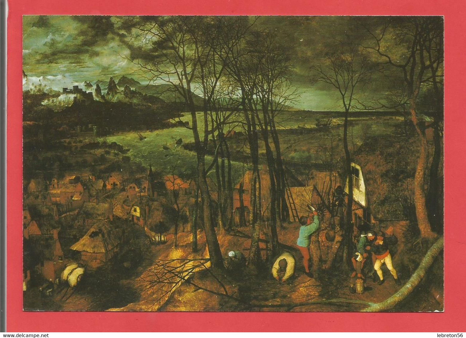 C.P.M. « VIENNE » Musée, Pieter Bruegel La Journée Sombre  Jolie Vue Générale Animée  X2 Phots - Musées