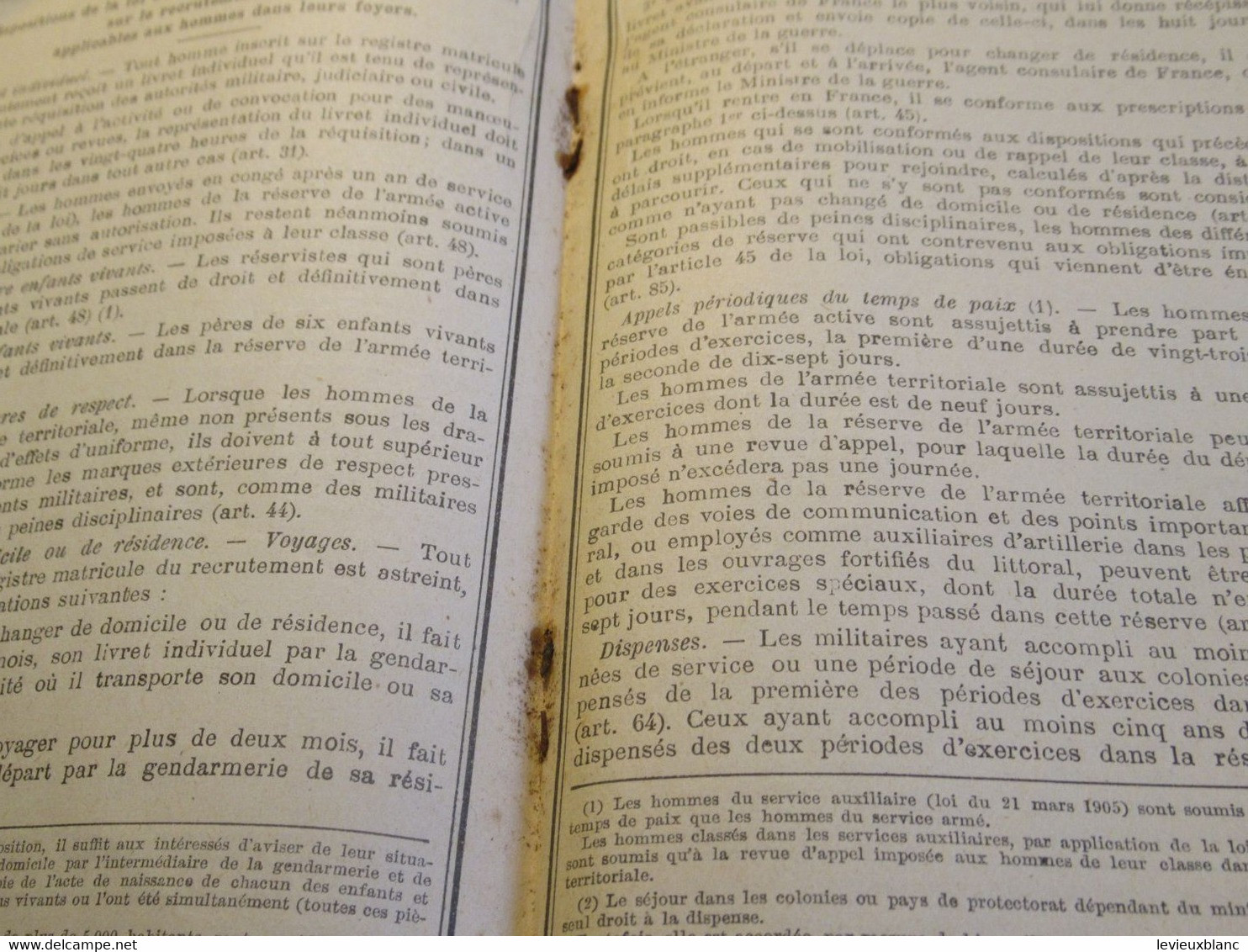 Livret Militaire/Classe 1902/Duplicata/Louis Fouetillon/126éme Régiment d'Infanterie Subdivision BRIVE/1915     POIL2201