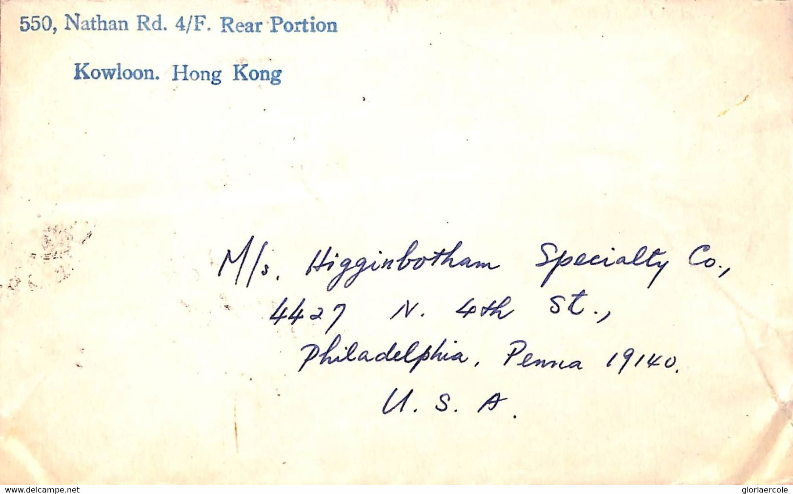 Aa6811 - HONG KONG - POSTAL HISTORY - COVER From KOWLOON To USA 1965 - ITU - Covers & Documents