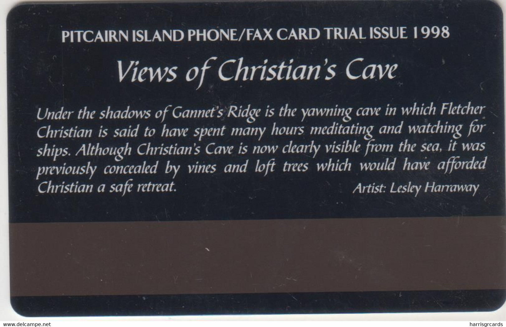 PITCAIRN ISLANDS - Views Of Christian's Cave: Palm Tree , $5 - Pitcairn Islands