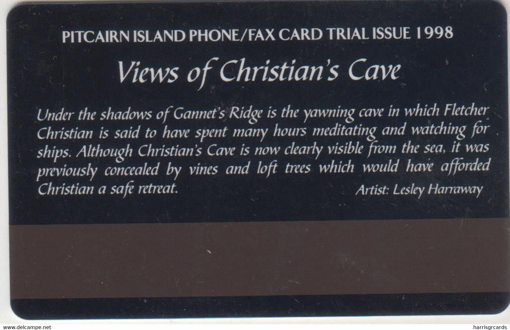 PITCAIRN ISLANDS - Views Of Christian's Cave: Palm Tree , $5 - Isole Pitcairn