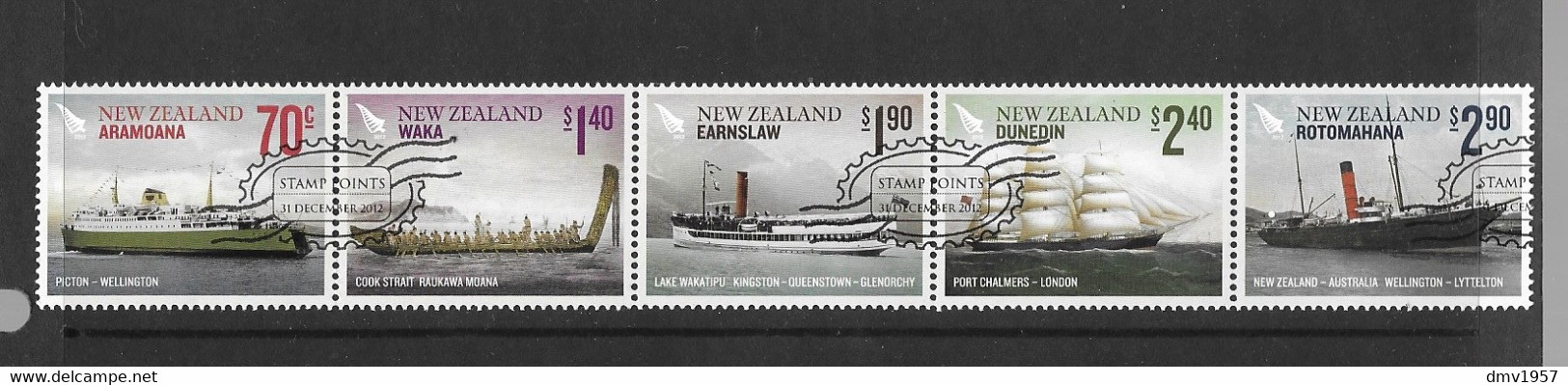 New Zealand 2012 CTO Great Voyages Of New Zealand (Ex Stamp Points) Sg 3390/4 - Carnets