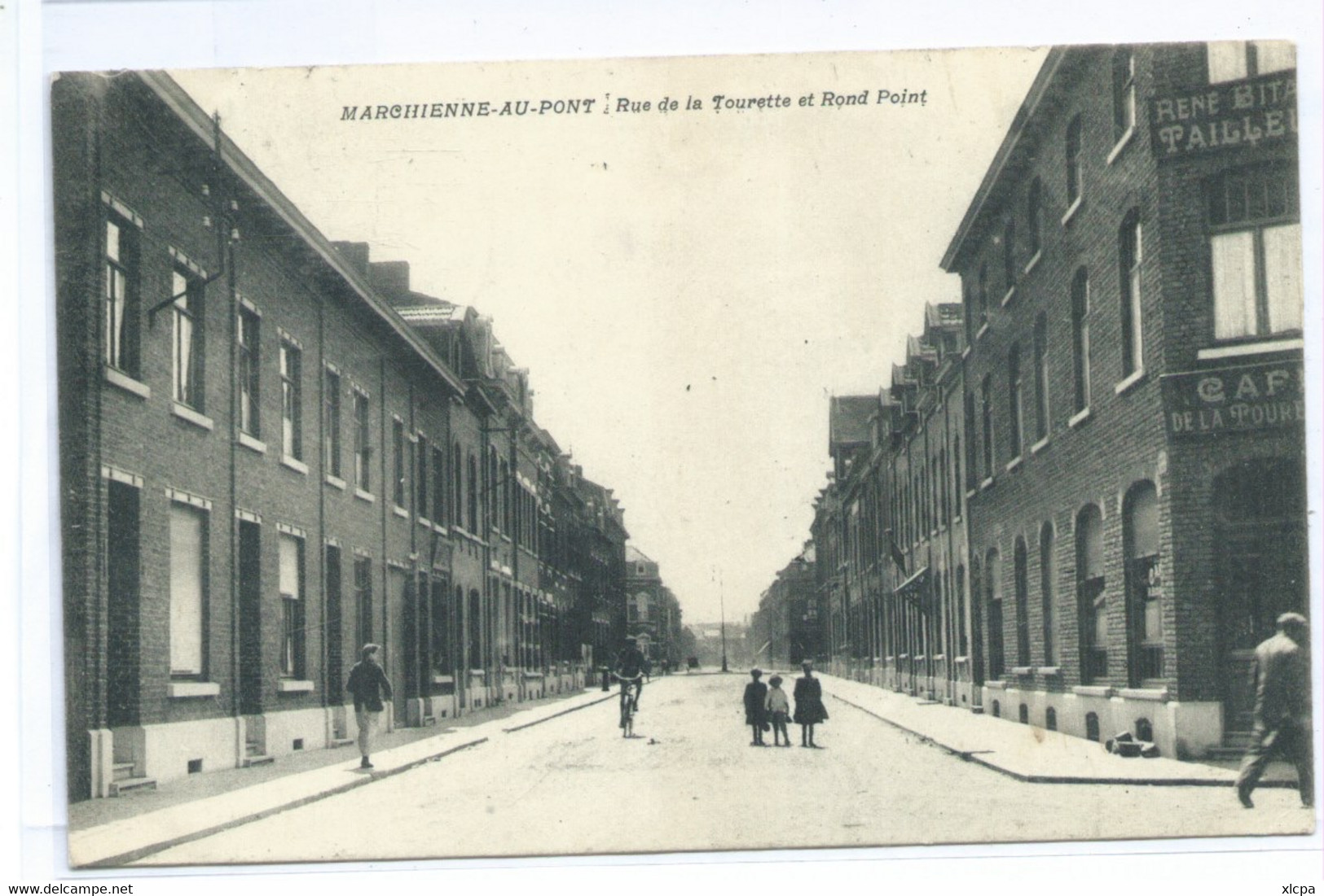 Marchienne Au Pont Rue De La Tourette Et Rond Point ( Café ) - Charleroi