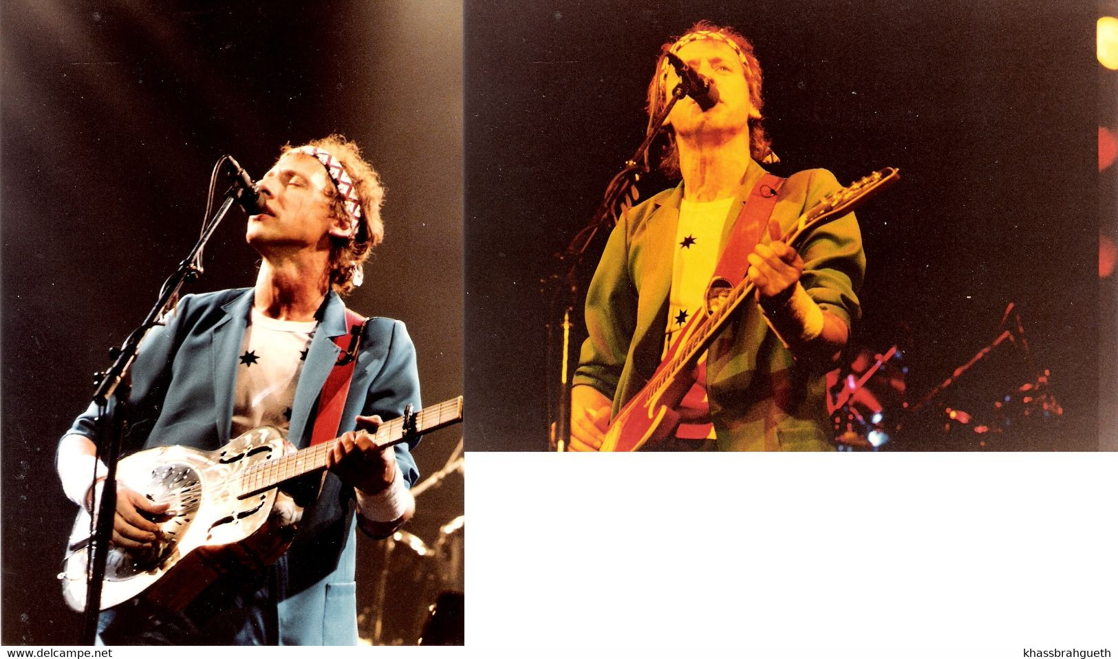 MARK KNOPFLER / DIRE STRAITS - FOREST NATIONAL 1983 - 2 PHOTOS - Foto's