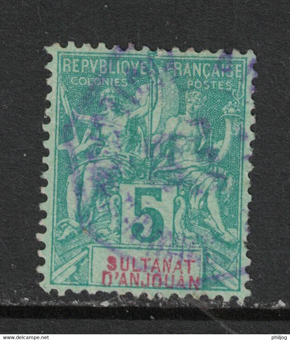 Anjouan - Yvert 4 Oblitéré ANJOUAN  En Violet - Scott#4 - Used Stamps