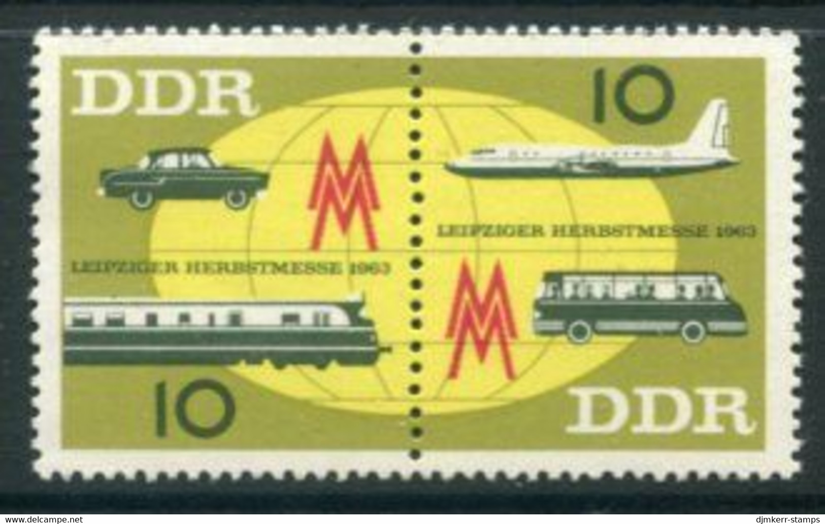 DDR / E. GERMANY 1963 Leipzig Autumn Fair MNH / **.  Michel  976-77 - Unused Stamps