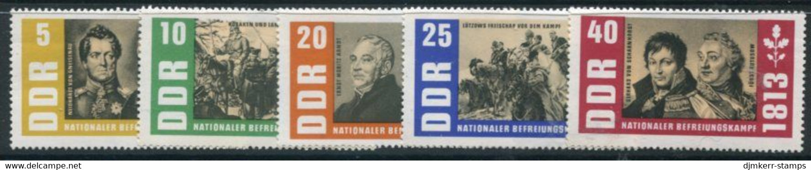 DDR / E. GERMANY 1963 Liberation War Anniversary MNH / **.  Michel  988-92 - Ungebraucht