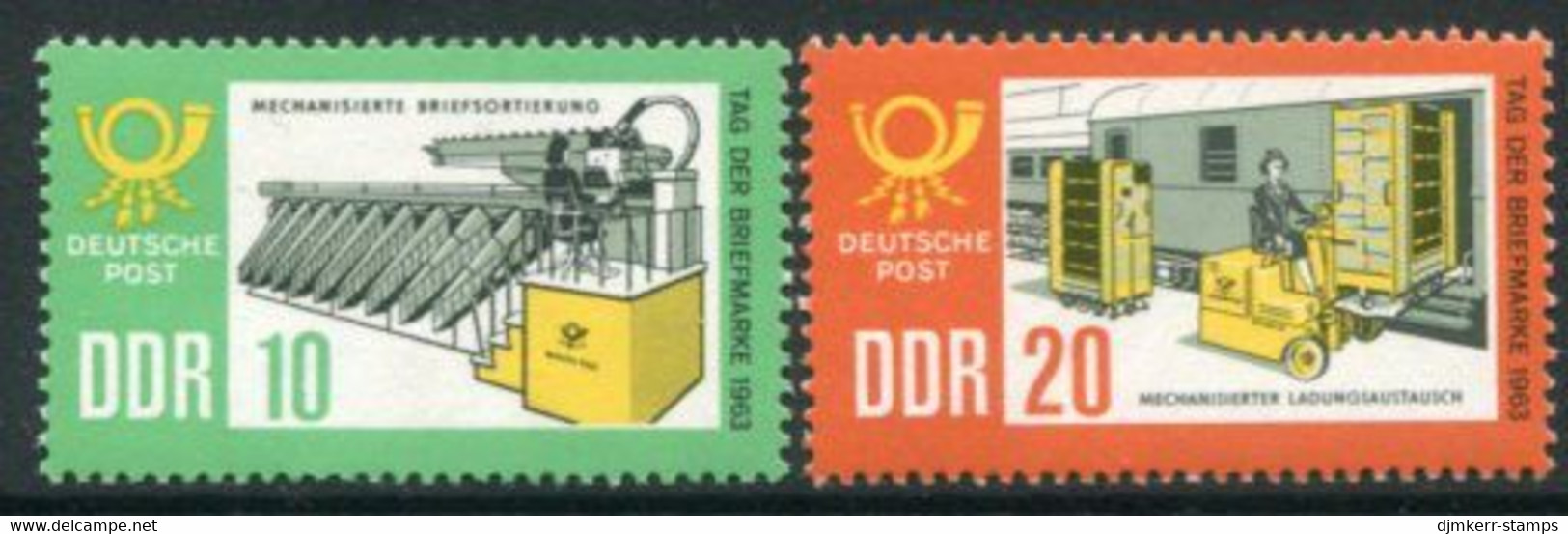 DDR / E. GERMANY 1963 Stamp Day  MNH / **.  Michel  998-99 - Unused Stamps