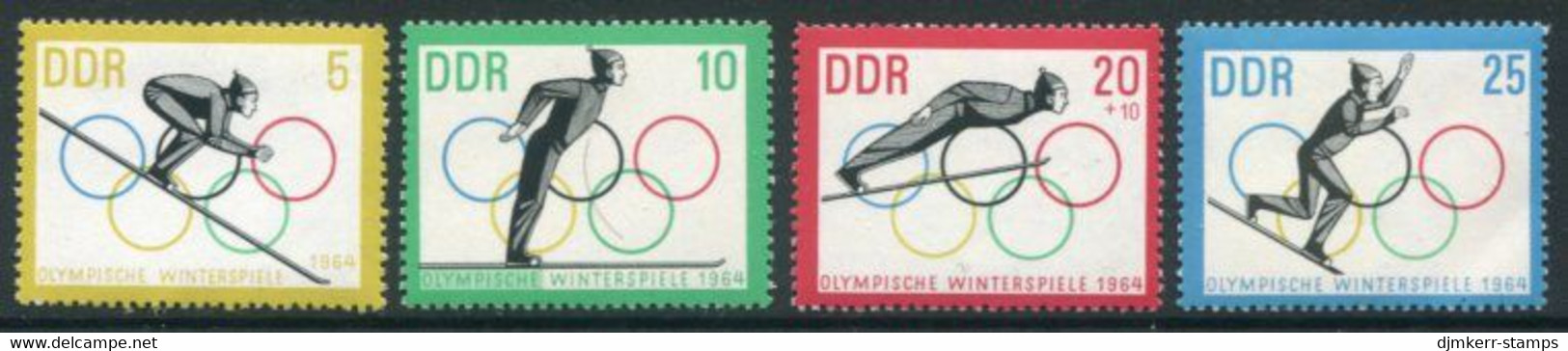 DDR / E. GERMANY 1963 Winter Olympic Games  MNH / **.  Michel  1000-03 - Nuovi