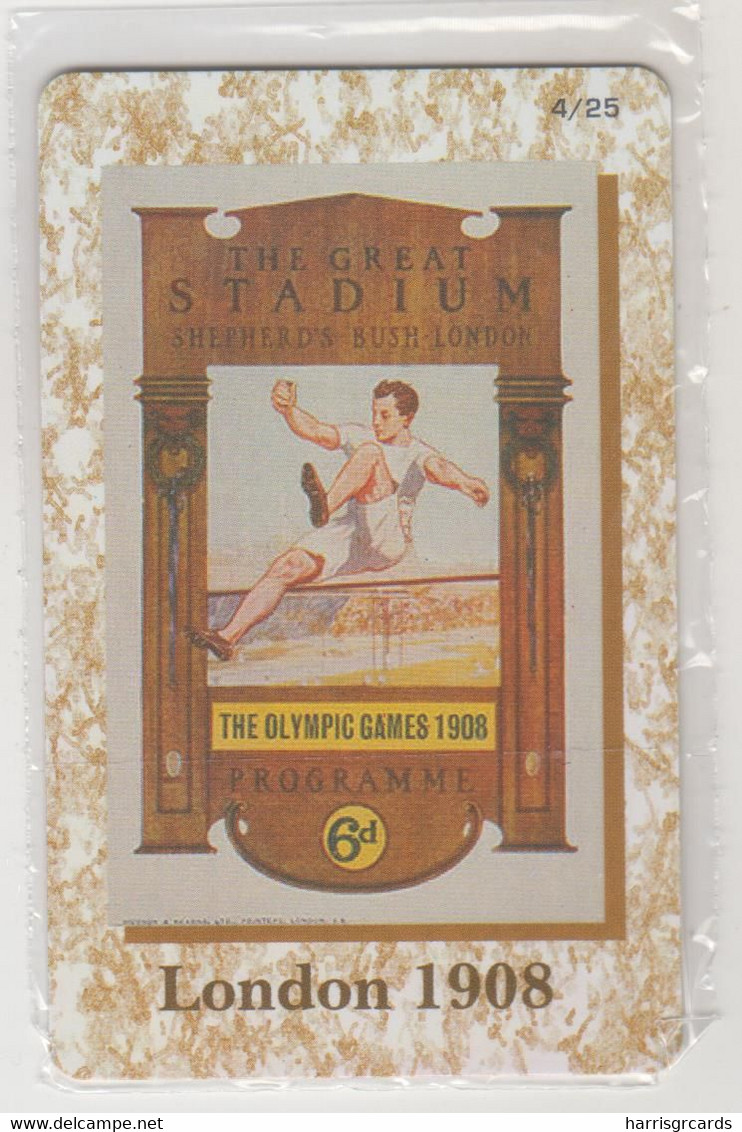GREECE - 4th Olympic Games London 1908, 4/26, DNA Interconnect Promotion Prepaid Card, Tirage 80.000, Mint - Grèce