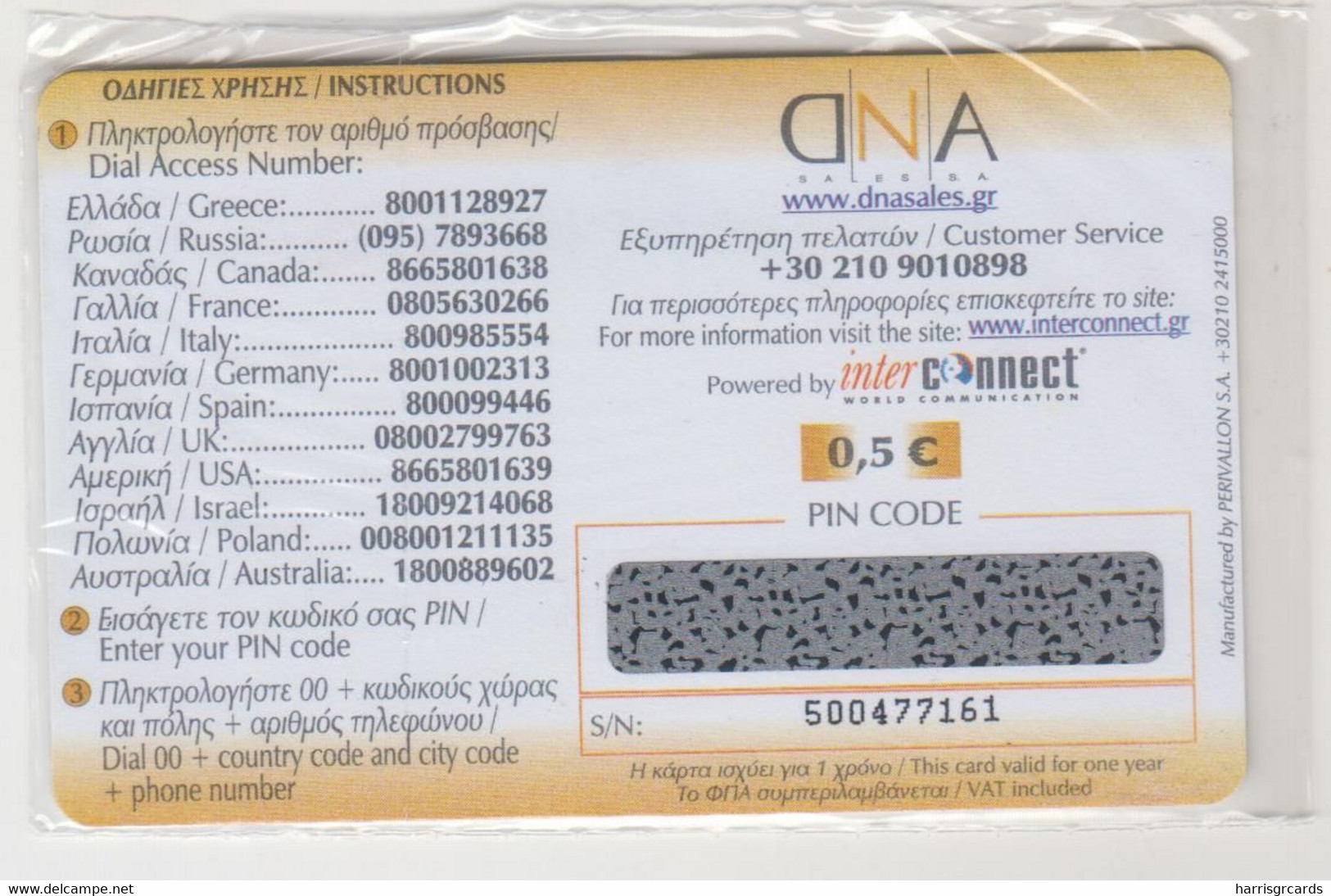 GREECE - 8th Olympic Games Paris 1924, 7/26, DNA Interconnect Promotion Prepaid Card, Tirage 80.000, Mint - Grèce
