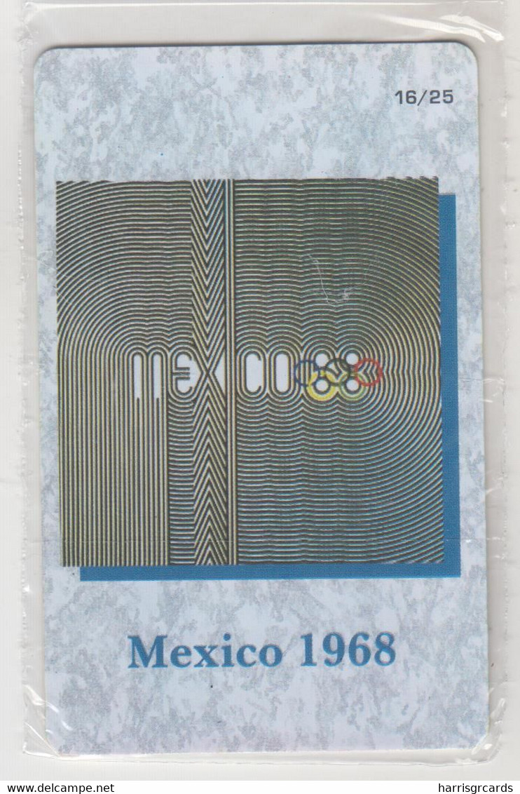 GREECE - 19th Olympic Games Mexico 1968, 16/26, DNA Interconnect Promotion Prepaid Card, Tirage 80.000, Mint - Grèce