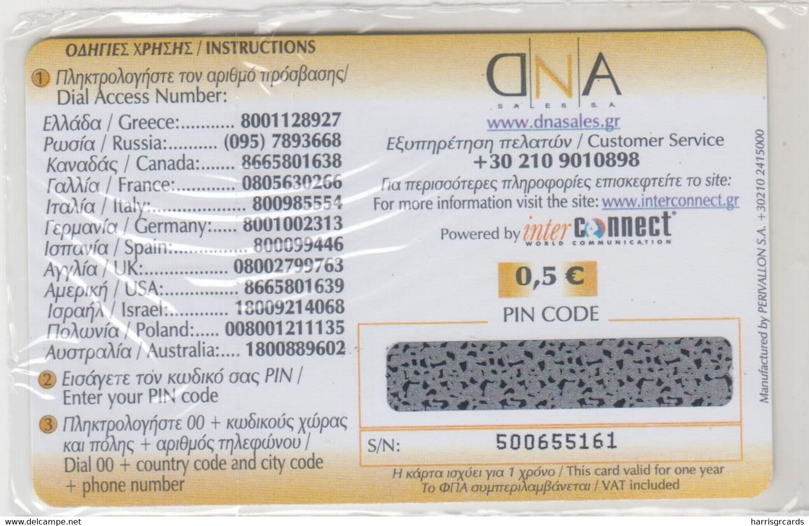 GREECE - 21st Olympic Games Montreal 1976, 18/26, DNA Interconnect Promotion Prepaid Card, Tirage 80.000, Mint - Grèce